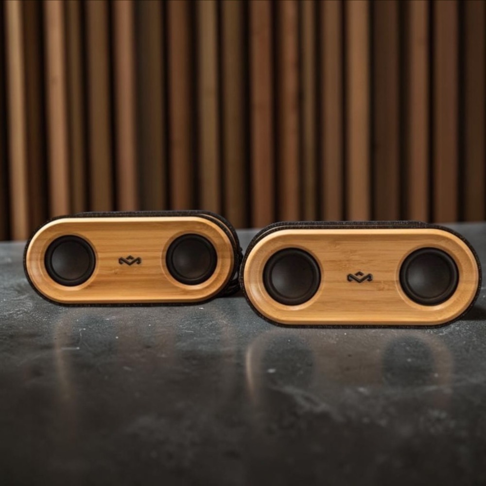 2 House of Marley Get Together Mini Portable Speaker with Wireless Bluetooth